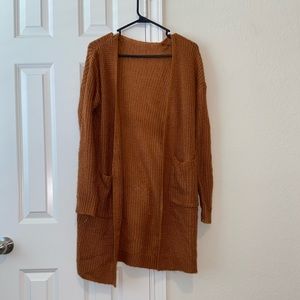 Brown cardigan